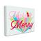 Stupell Industries Make It Merry Bold Christmas Stripes Canvas Wall Art